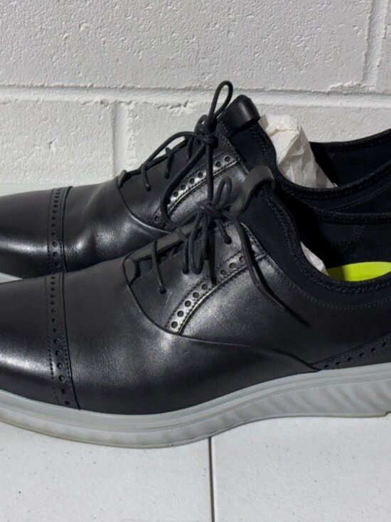 Ecco Mens Shoes St.1 Hybrid Lite Sneaker Sz 13 US Worn Twice with Box Black Gray main image 6